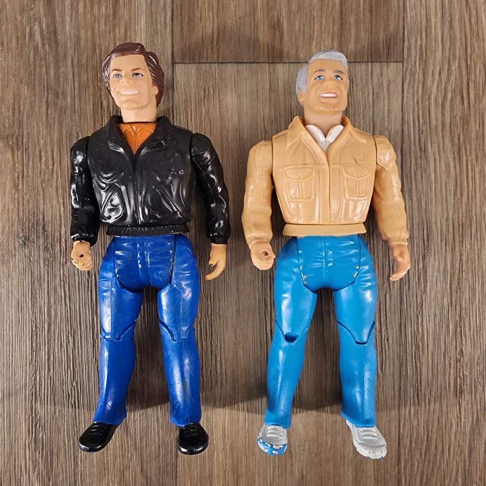 Vintage 1983 Galoob A-Team Hannibal and Face Action Figures 6.5 Inch Lot